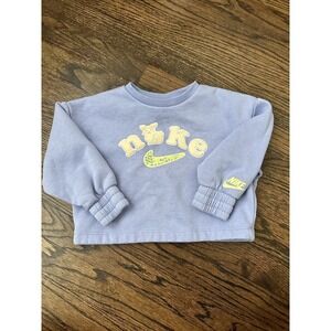 Nike Toddler Bunny Sweatshirt Girls 2T 1-2 Years Swoosh Woodland Crew Neck